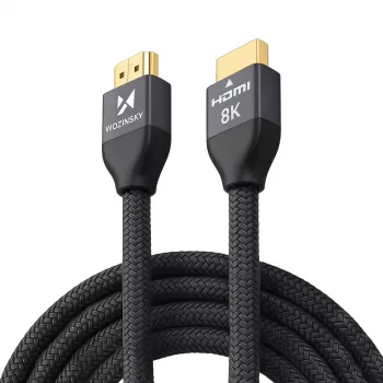 Wozinsky kabel HDMI 2.1 8K 60Hz 48Gbps / 4K 120Hz / 2K 144Hz 5m srebrn (WHDMI-50)