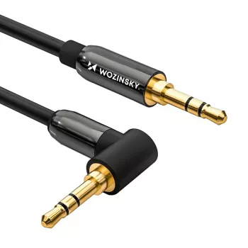 Wozinsky kotni AUX kabel (moški-moški) mini jack 2 m črn