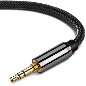 Wozinsky kotni AUX kabel (moški-moški) mini jack 2 m črn