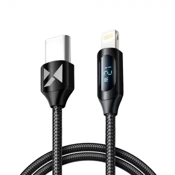 Wozinsky WUCLC1 kabel Lightning na USB-C 36W 480Mb/s 1m črn