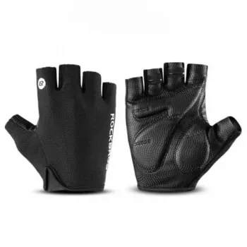 ROCKBROS kolesarske rokavice S106BK s kratkimi prsti, velikost M, črne