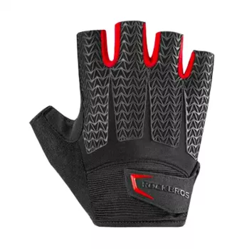 ROCKBROS kolesarske rokavice S169BR XXL z gel blazinicami, črno-rdeče