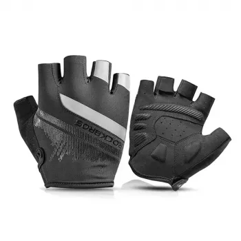 ROCKBROS kolesarske rokavice S247 s kratkimi prsti, M, črne