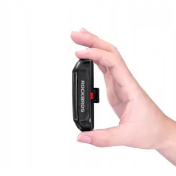 ROCKBROS A54BK zadnja kolesarska luč s kablom micro-USB - črna