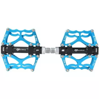 ROCKBROS JT201012LBL modri platformni pedali iz aluminijeve zlitine, 9/16 inch, os Cr-Mo, zaprti ležaji, par