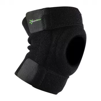 ROCKBROS športna opornica za koleno LF1106L s podporo pogačice in kolenskega sklepa, velikost L, črna