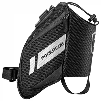 ROCKBROS C32BK kolesarska sedežna torba 1,5L z držalom za steklenico, črna