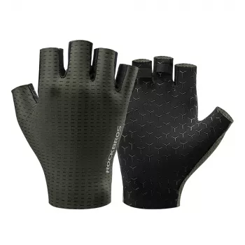 ROCKBROS S107 zračne kolesarske rokavice s kratkimi prsti XXL zelene
