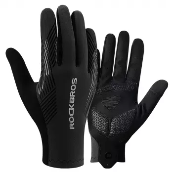 ROCKBROS kolesarske rokavice z dolgimi prsti za pomlad/poletje/jesen XXL črne
