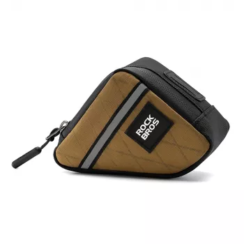 ROCKBROS trikotna kolesarska okvirna torba 0,25 L – rjava