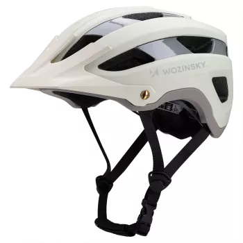 WOZINSKY MTB čelada z snemljivim senčnikom, lahka, 57–62 cm – pastelno zelena