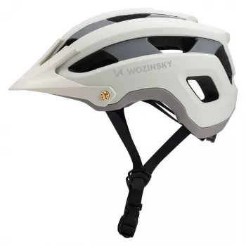 WOZINSKY MTB čelada z snemljivim senčnikom, lahka, 57–62 cm – pastelno zelena