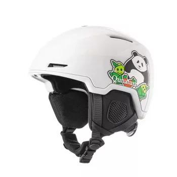 Qunature otroška smučarska in deskarska čelada Panda 54-58 cm bela