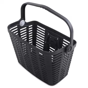 Wozinsky WKR-PK kolesarska košara, plastika, črna, pritrditev na krmilo, 15L