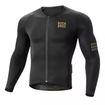 ROCKBROS YDCX008 Diamond kolesarska majica z dolgimi rokavi XXXL črna