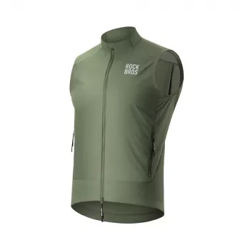 ROCKBROS vetrovni kolesarski brezrokavnik YDMJ003 pomlad/jesen velikost XS – zelen