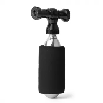 ROCKBROS CO2 inflator glava ventila iz CNC aluminijeve zlitine za Presta/Schrader – črna