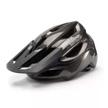 ROCKBROS LK-99 gorska kolesarska čelada z nastavljivim senčnikom in magnetno zaponko 58-62 cm - titan siva
