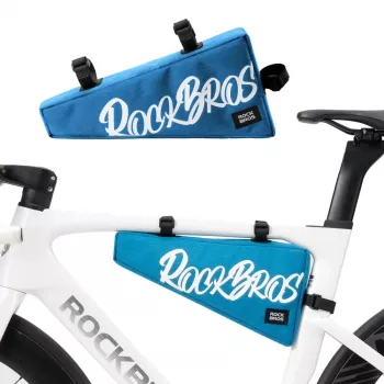 Rockbros G008 Flash Journey trikotna torba za okvir XL modra