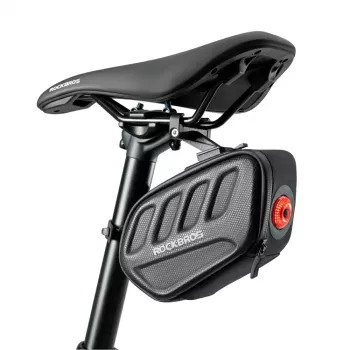 Rockbros C61 torba za sedež s pametno zadnjo lučjo, 0,45 L, črna