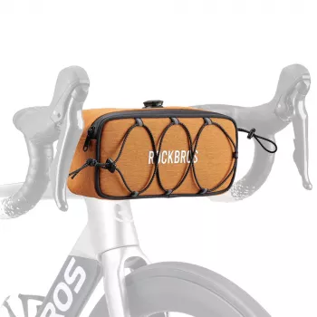 Rockbros TL001 ROAD TO SKY vodoodporna torba za krmilo 1,9L – oranžna