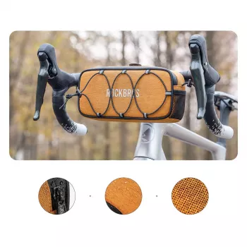 Rockbros TL001 ROAD TO SKY vodoodporna torba za krmilo 1,9L – oranžna