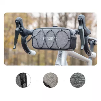 Rockbros TL001 ROAD TO SKY torba za krmilo 1,9L vodoodporna – siva
