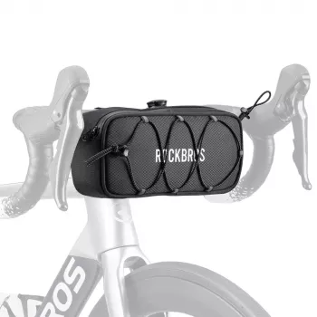 Rockbros TL001 Road to Sky vodoodporna kolesarska torba za krmilo 1,9L – črna