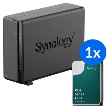 Synology DS124 + 1x HAT3310-12T (12TB) 1 rež NAS namizni