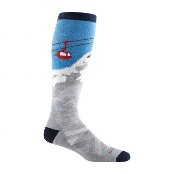Darn Tough Heady Yeti OTC Midweight with Cushion merino volnene nogavice, sive, velikost L