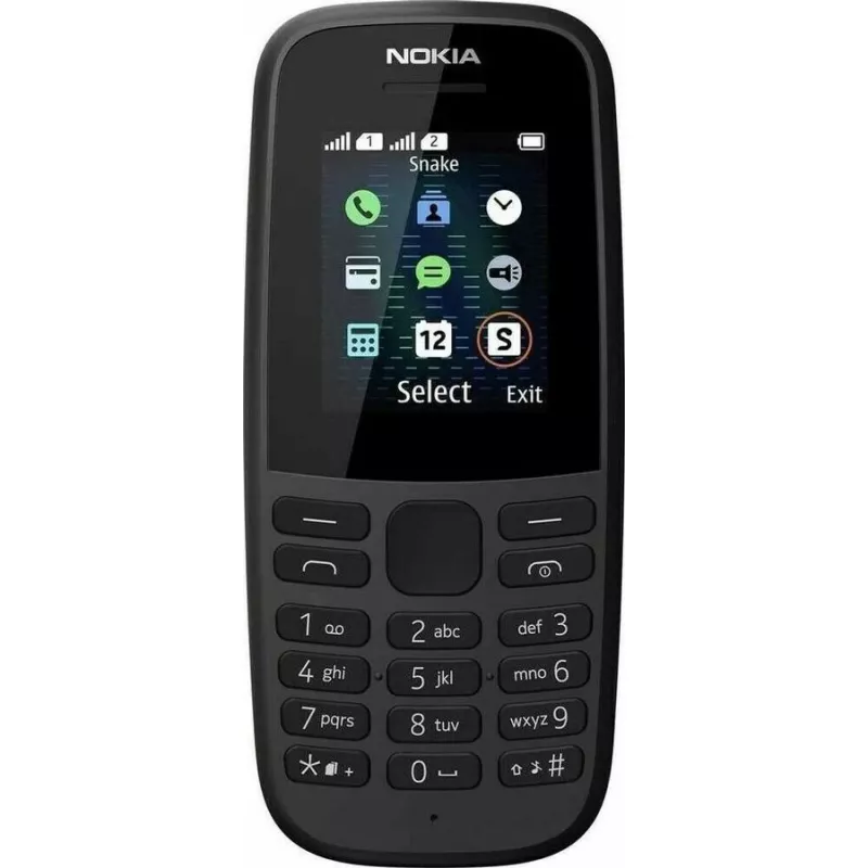 Nokia 105 1.77 Sort, črn