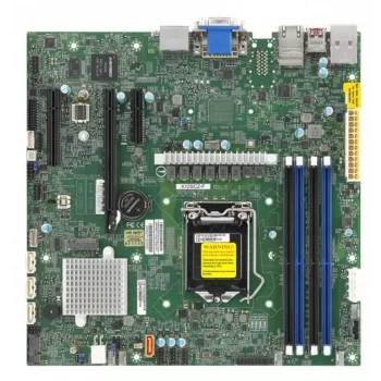 Supermicro X12SCZ-QF matična plošča Micro ATX, Intel C252, LGA 1200, DDR4, dvojni Gigabit LAN, IPMI
