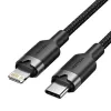 VENTION LALBH kabel USB-C na Lightning 2m črn MFi certificiran hitro polnjenje