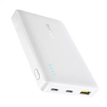 Baseus EnerFill FP21 10000 mAh 22,5W USB-A USB-C prenosni polnilnik bel
