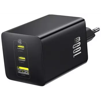 Polnilnik Baseus EnerFill FE11 100W 2 x USB-C + USB-A - črn