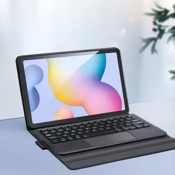 DUX DUCIS ovitek s tipkovnico Bluetooth (serija TK) za Samsung Galaxy Tab S6 Lite, črn