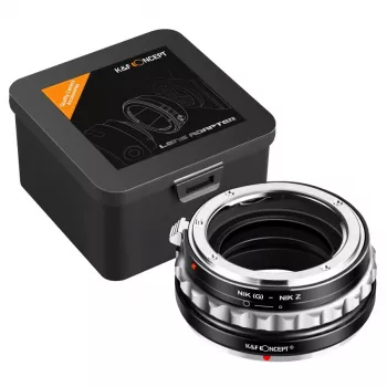 K&F Concept Nikon F (G/AF-S) na Nikon Z adapter za objektiv, črn, model KF06.369