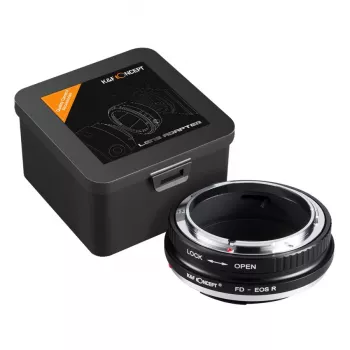 K&F Concept adapter za objektiv Canon FD na Canon RF (črn)