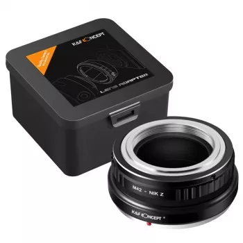 K&F Concept adapter za objektiv M42 na Nikon Z-Mount za Nikon Z5 Z6 Z7 Z50 Zfc Z9 Z8 Z30, črn