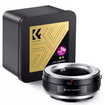 K&F adapter za objektiv Minolta MD/MC na fotoaparat Leica L-Mount - črn