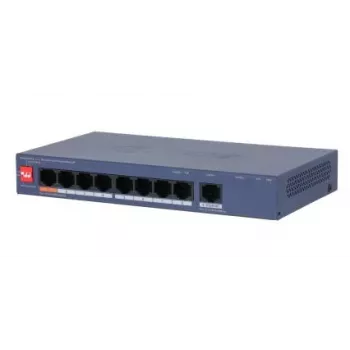 DAHUA CS4009-8ET1GT-60 upravljano stikalo L2 z 8 vrati PoE in 1 gigabitnim uplinkom, 60W proračun PoE