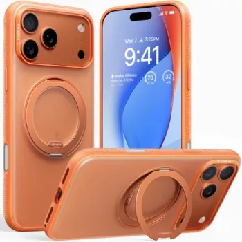 TORRAS Ostand R športni ovitek za iPhone 17 Pro Max z MagSafe (Energy Orange)