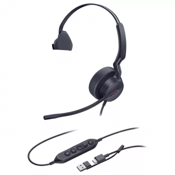 Yealink slušalka UH 44 Mono USB-C/A