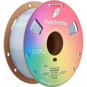 Polymaker Panchroma PLA Silk filament za 3D-tiskalnik, 1,75 mm, 1 kg, srebrna