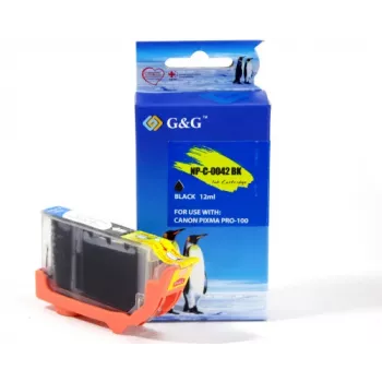 G&G Ninestar združljiva kartuša s črnilom za Canon CLI-42BK (6384B001), črna