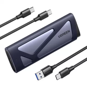 UGREEN USB 3.2 Gen 2 ohišje za M.2 NVMe in SATA SSD, zunanje ohišje trdega diska brez orodja