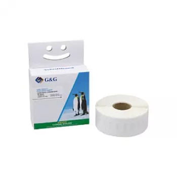 G&G združljiv zvitek etiket 19mm x 51mm bel direktni termični papir, trajno lepilo, naslovne etikete, 500 etiket na zvitek, nadomestek za DYMO 11355 S0722550 BM-D-G-11355