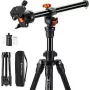 K&F Concept KF09.101V6 stojalo za fotoaparat z vrtljivim krakom, črno