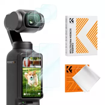 KF 6 paket 9H kaljeno steklo komplet za zaščito zaslona in objektiva za DJI Osmo Pocket 3