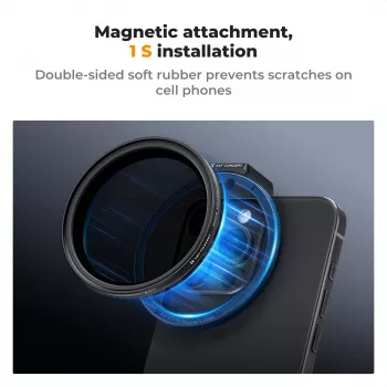K&F Concept magnetna priponka za filtre za pametne telefone 67mm črna KF01.2675